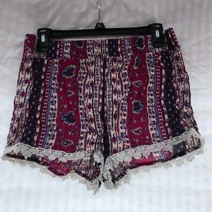 Bohemian style shorts
